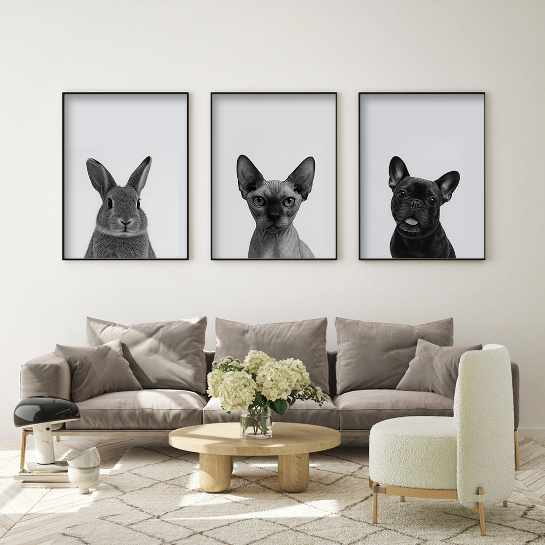 Peek-a-Boo Funny Dog Portrait – Custom Pet Bathroom Art (Digital)