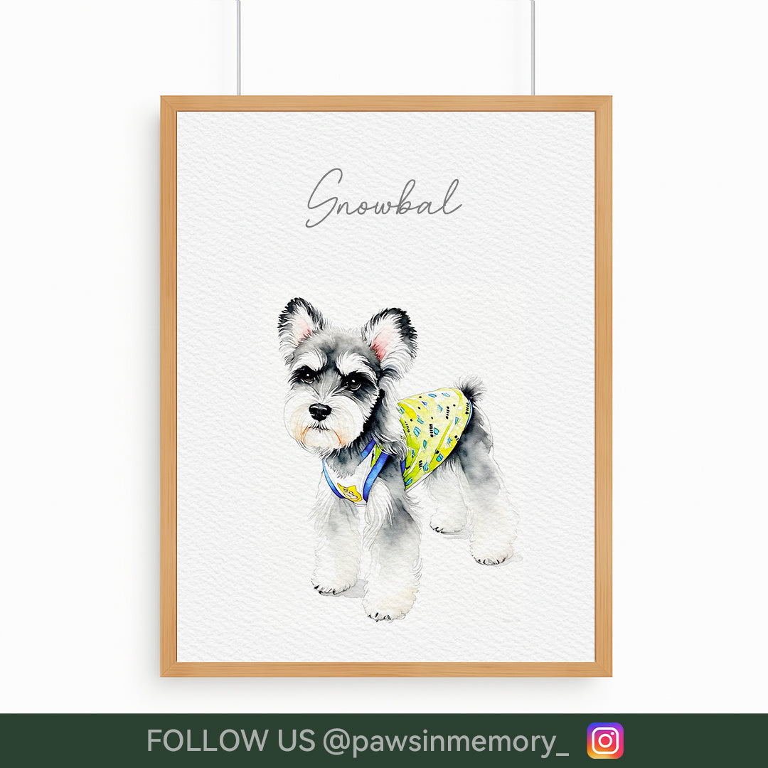 Personalized Watercolor Pet Portrait – Hand-Drawn Custom Cat or Dog Art (Digital Download)