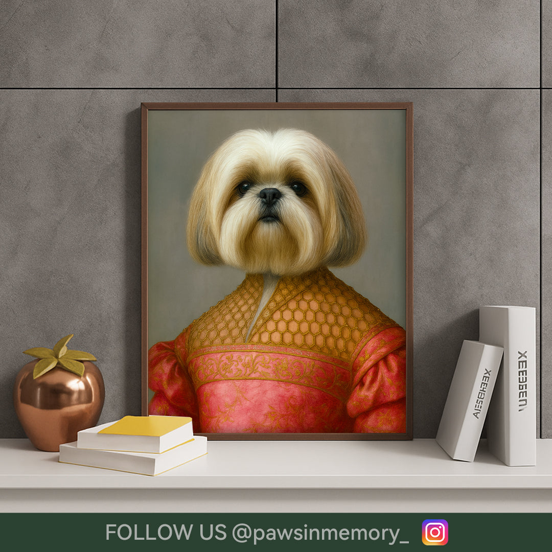 Custom Digital Pet Portrait – Royal Renaissance Style Art