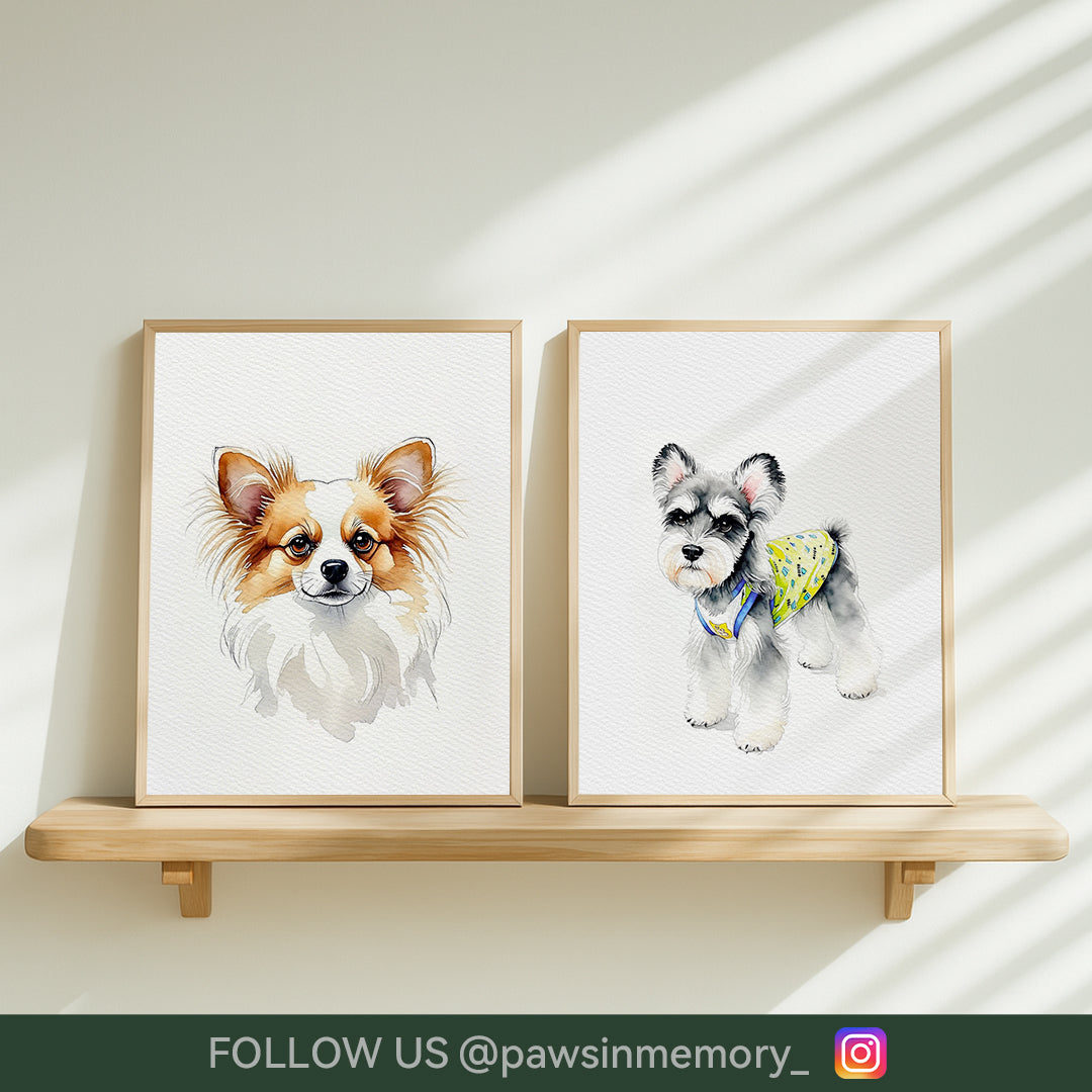 Personalized Watercolor Pet Portrait – Hand-Drawn Custom Cat or Dog Art (Digital Download)