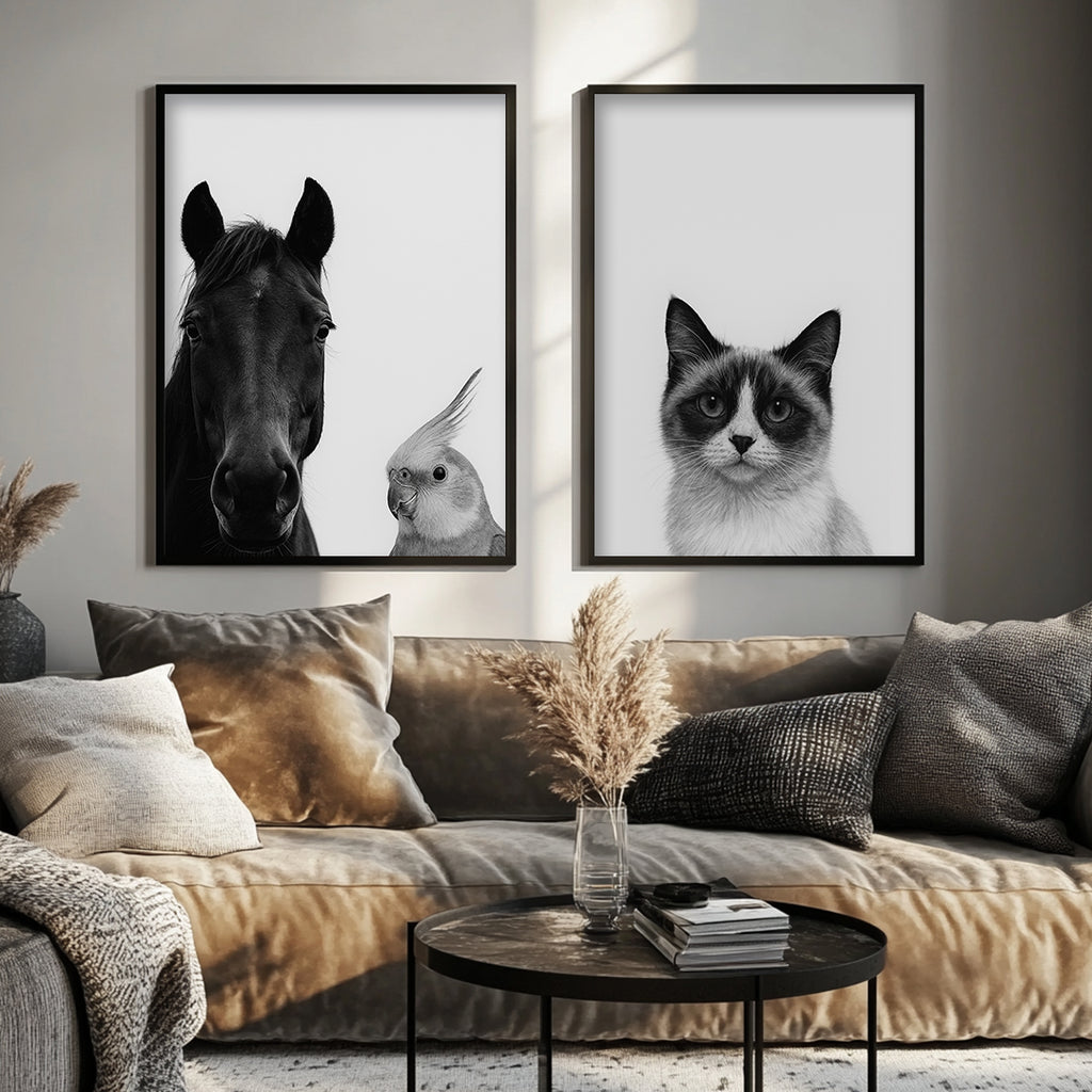 Peek-a-Boo Funny Dog Portrait – Custom Pet Bathroom Art (Digital)