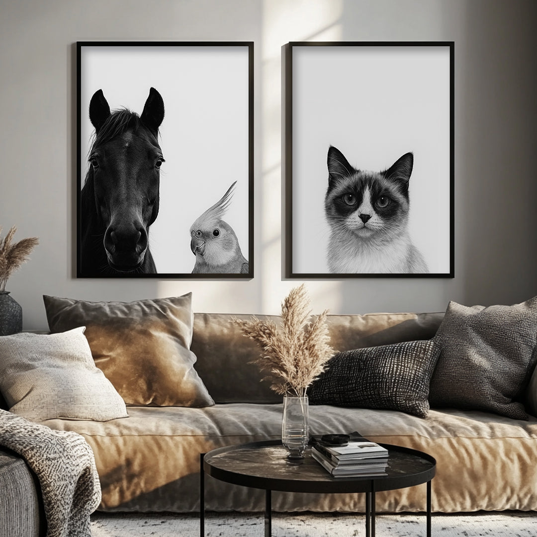 Peek-a-Boo Funny Dog Portrait – Custom Pet Bathroom Art (Digital)