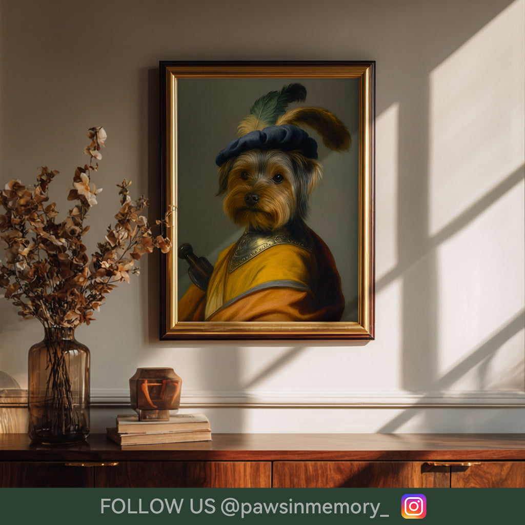 Custom Digital Pet Portrait – Royal Renaissance Style Art