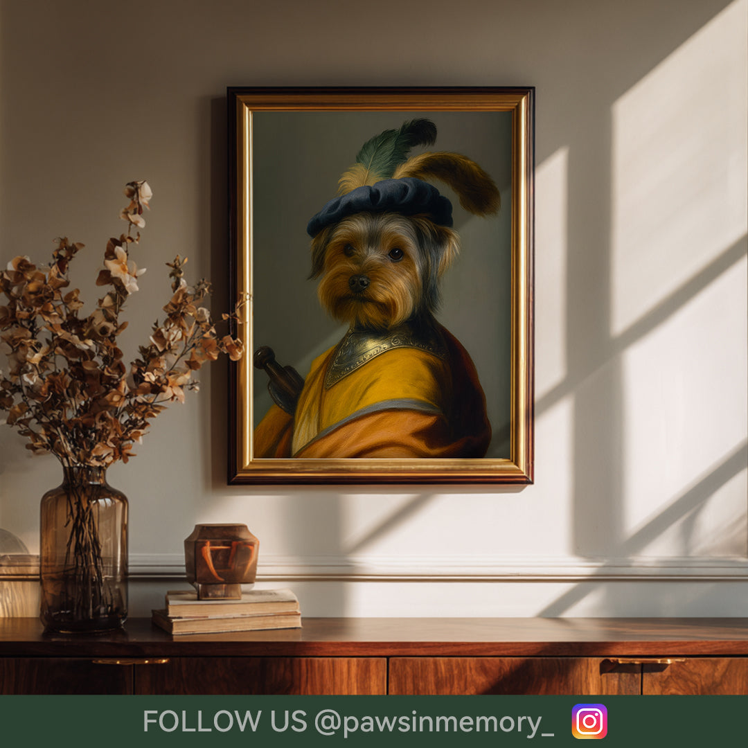 Custom Digital Pet Portrait – Royal Renaissance Style Art