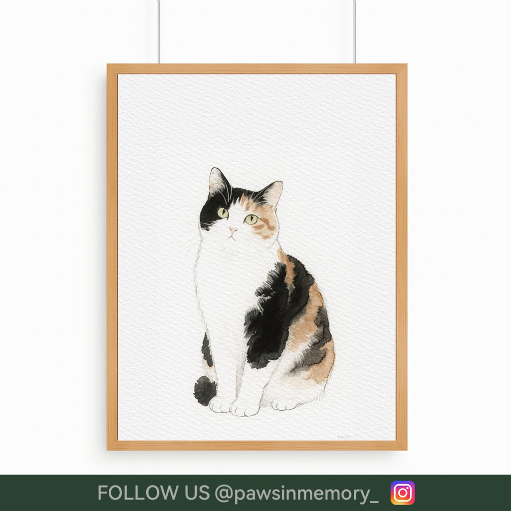 Personalized Watercolor Pet Portrait – Hand-Drawn Custom Cat or Dog Art (Digital Download)