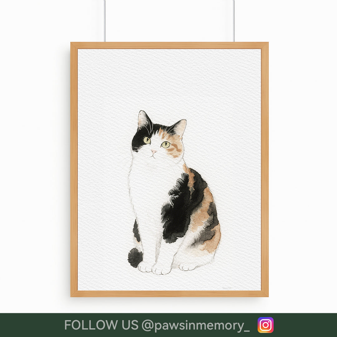 Personalized Watercolor Pet Portrait – Hand-Drawn Custom Cat or Dog Art (Digital Download)