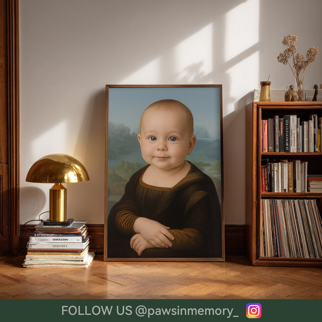 Custom Baby Portrait from Photo – Renaissance & Masterpiece Style | Royal & Fine Art Baby Wall Decor | Digital Download
