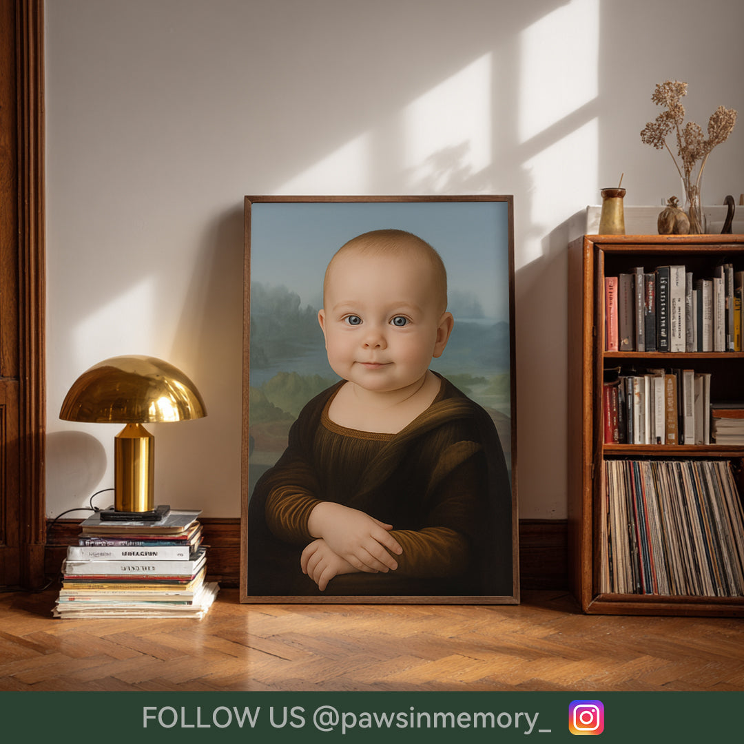 Custom Baby Portrait from Photo – Renaissance & Masterpiece Style | Royal & Fine Art Baby Wall Decor | Digital Download