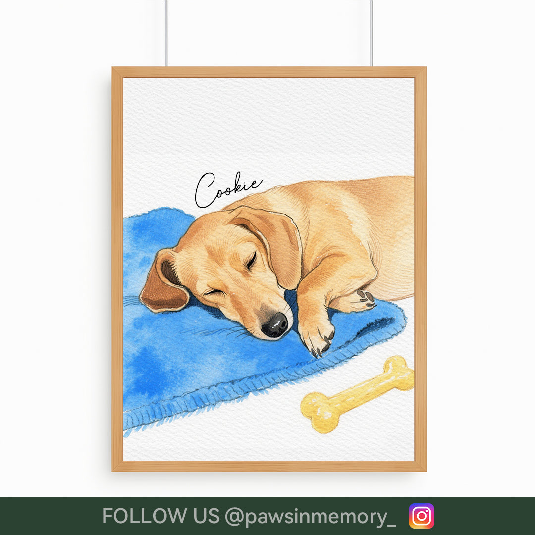 Personalized Watercolor Pet Portrait – Hand-Drawn Custom Cat or Dog Art (Digital Download)