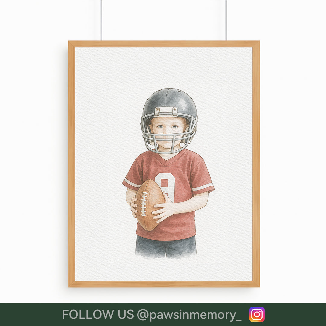 Custom Watercolor Portrait – Personalized People & Pet Illustration from Your Photo | Digital Download