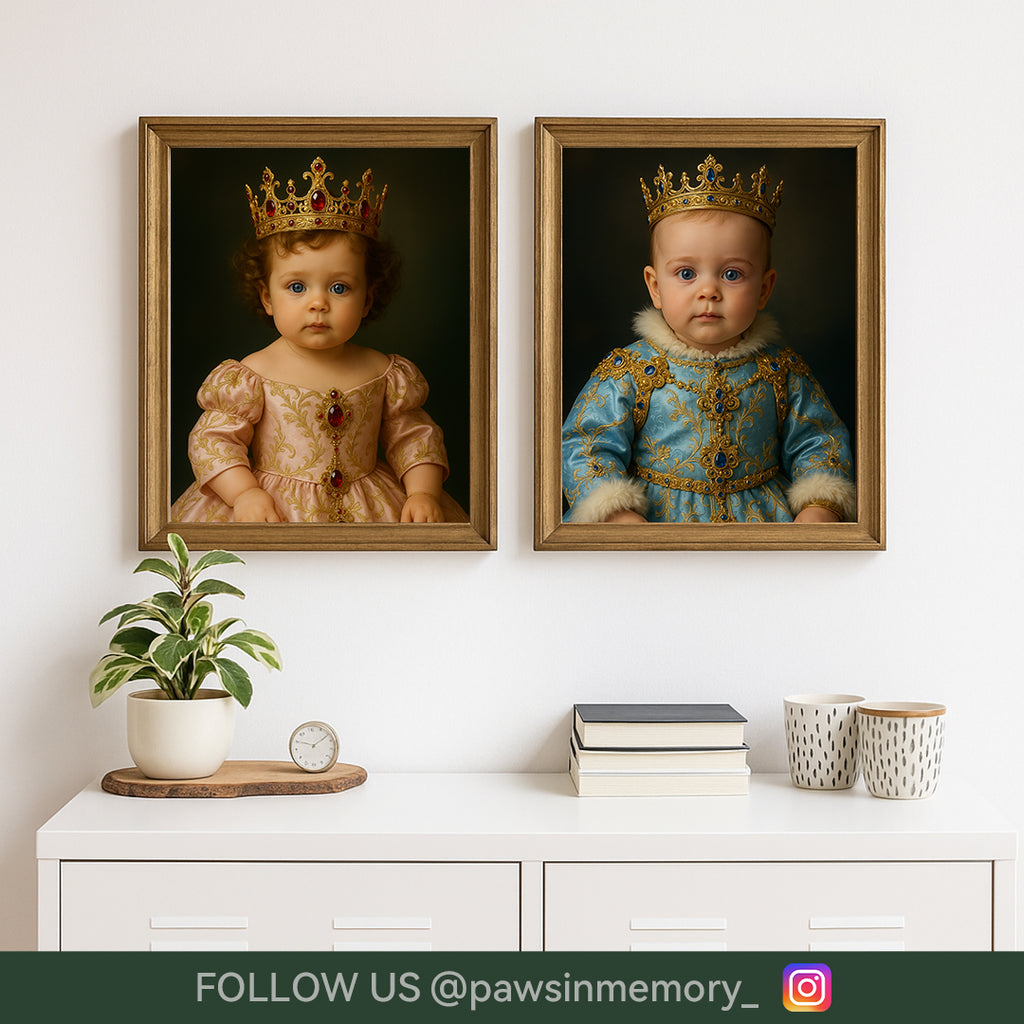 Custom Baby Portrait from Photo – Renaissance & Masterpiece Style | Royal & Fine Art Baby Wall Decor | Digital Download