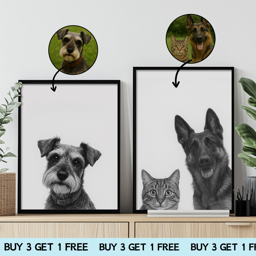 Peek-a-Boo Funny Dog Portrait – Custom Pet Bathroom Art (Digital)