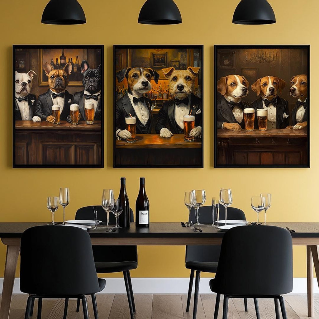 Custom Pet Portraits,Dog Cafe,Kitchen Dog Wall Art,Funny Pet Portrait – Digital Download