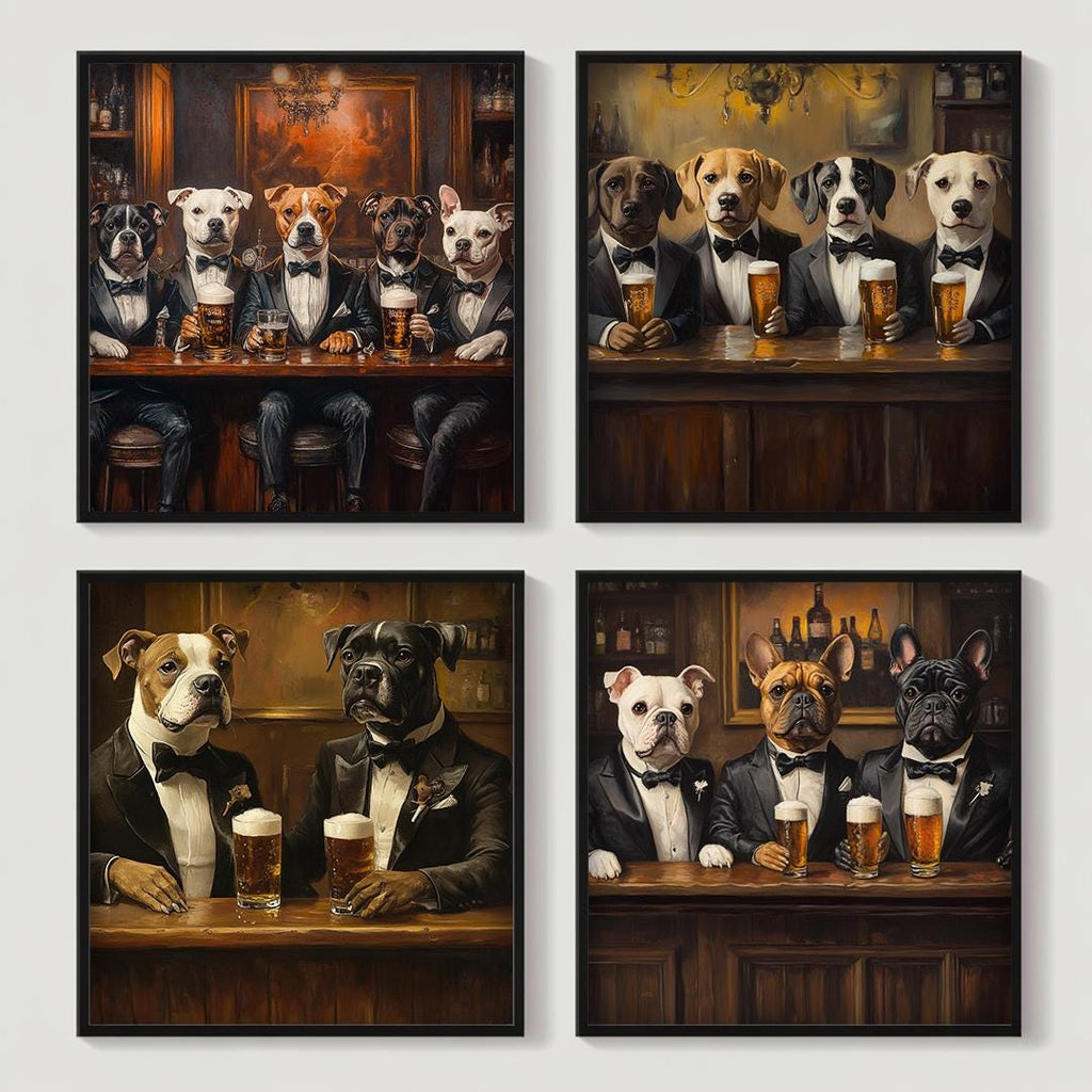 Custom Pet Portraits,Dog Cafe,Kitchen Dog Wall Art,Funny Pet Portrait – Digital Download