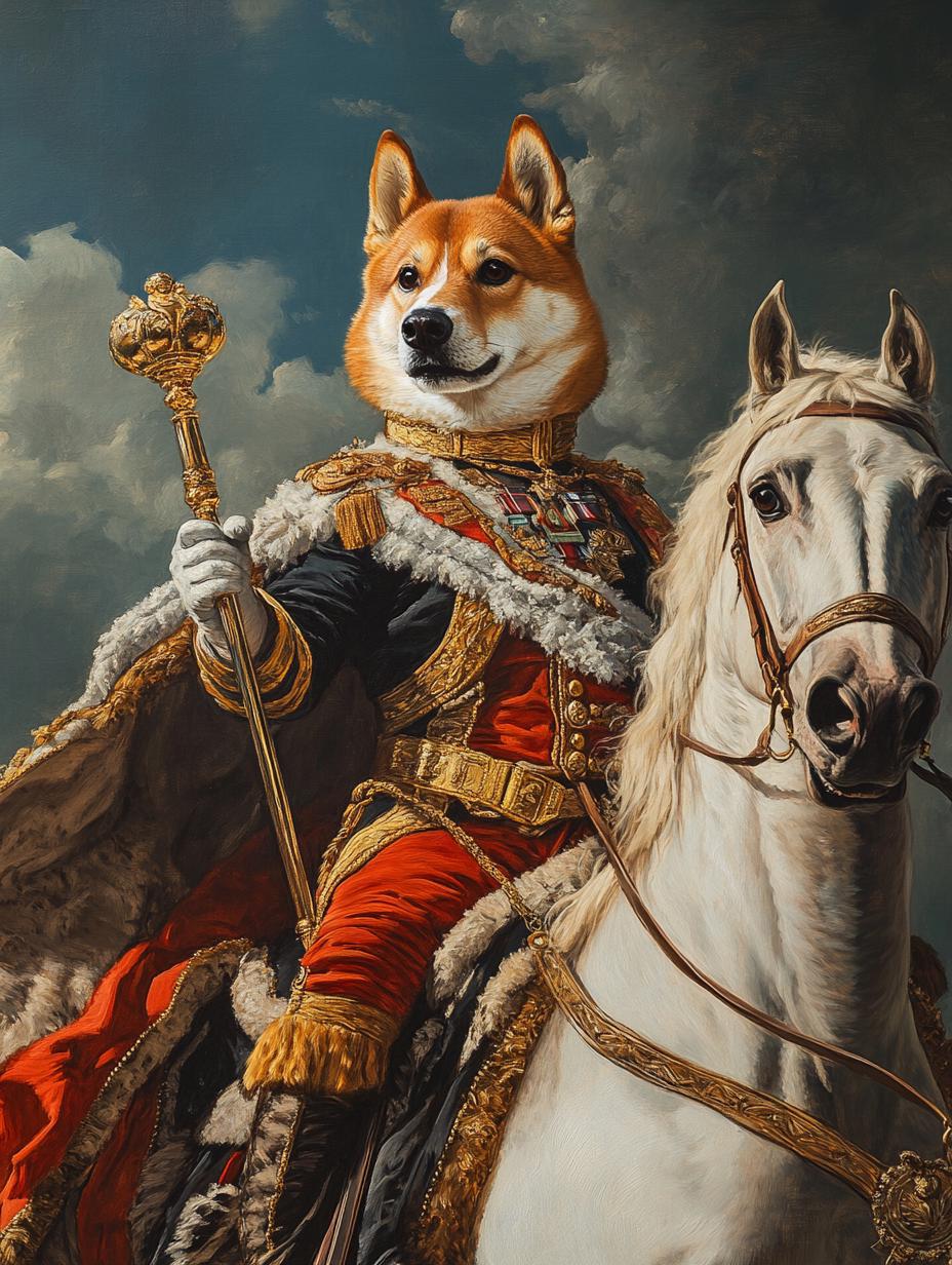 Custom Pet Portrait – Elegant Suit & Tie Dog Art | Formal Wear Digital Download