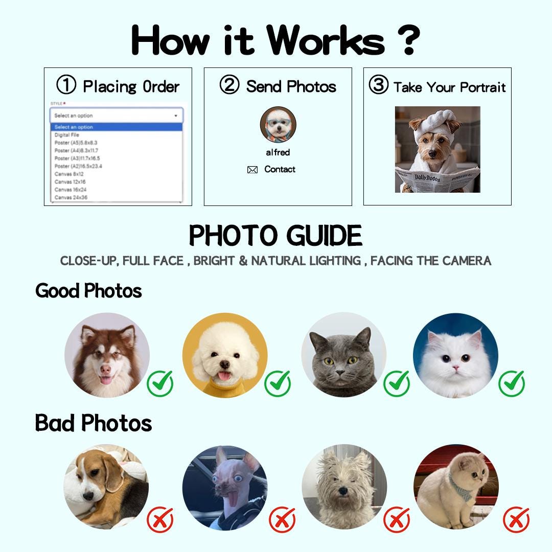 Custom Pet Portrait – Skiing Dog Art | Funny Winter Sports Digital Download