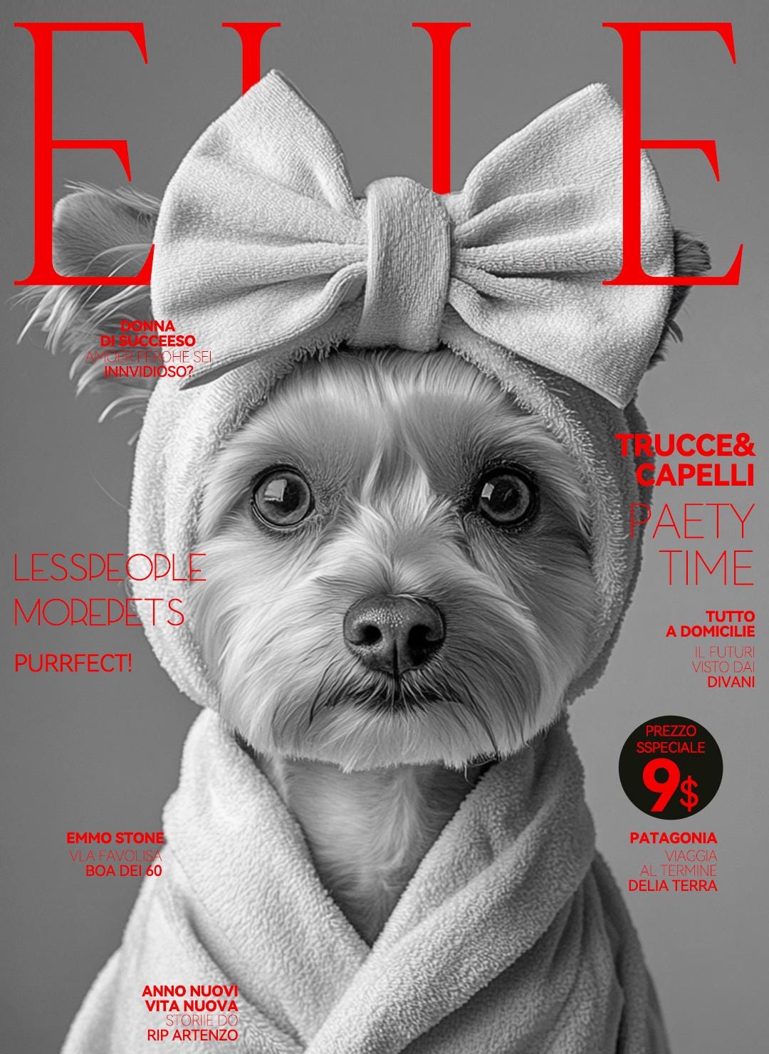 Custom Pet Portrait – Magazine Cover Style Dog Art | Printable Digital Download