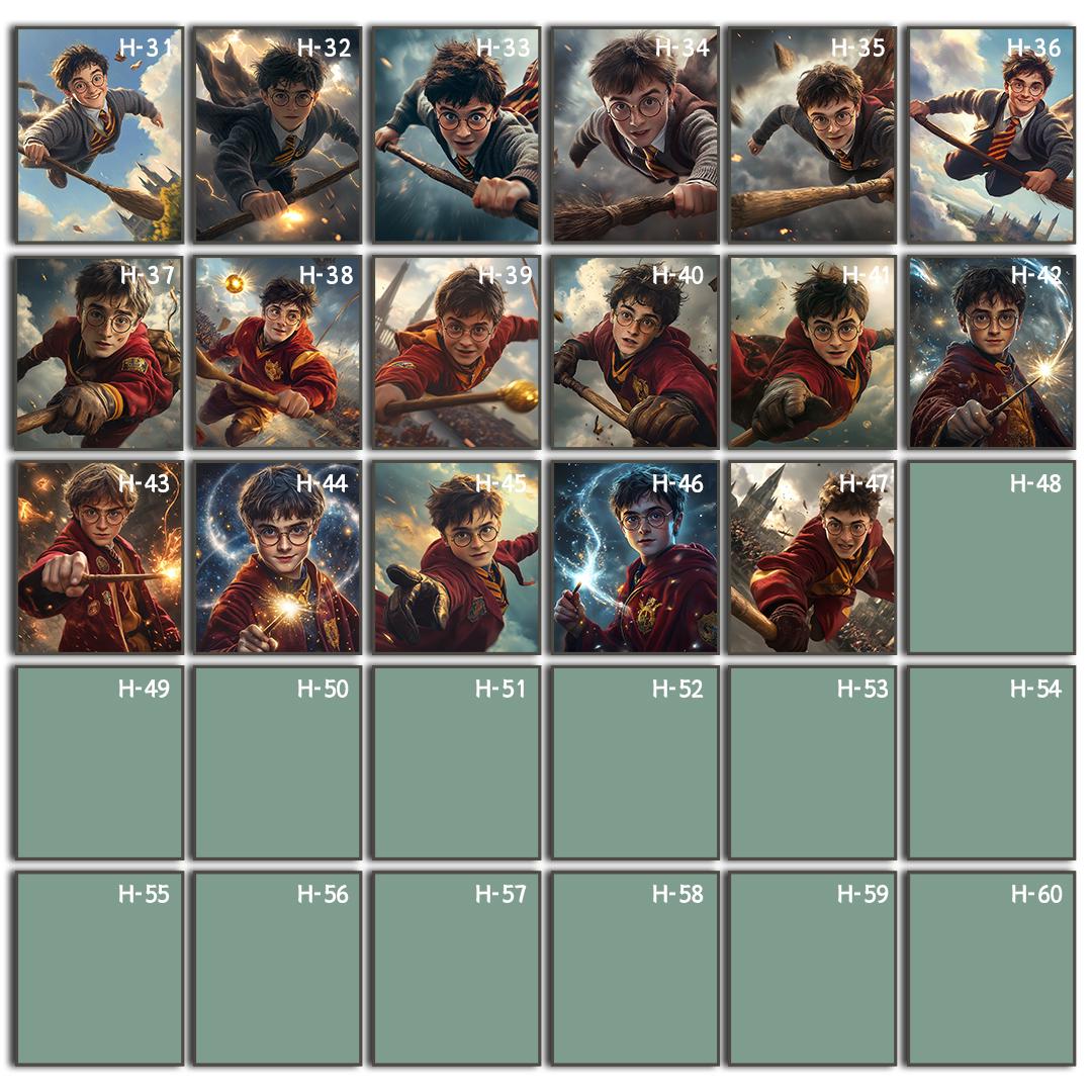Custom Wizard Portrait – Harry Potter Style Character Art | Magical Digital Download