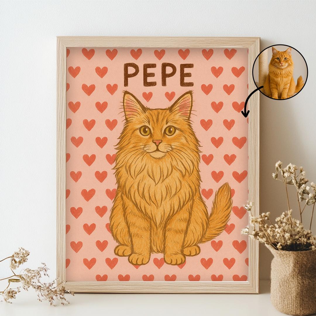 Custom Pet Portrait – Funny Crayon-Style Dog Drawing | Digital Hand-Drawn Download