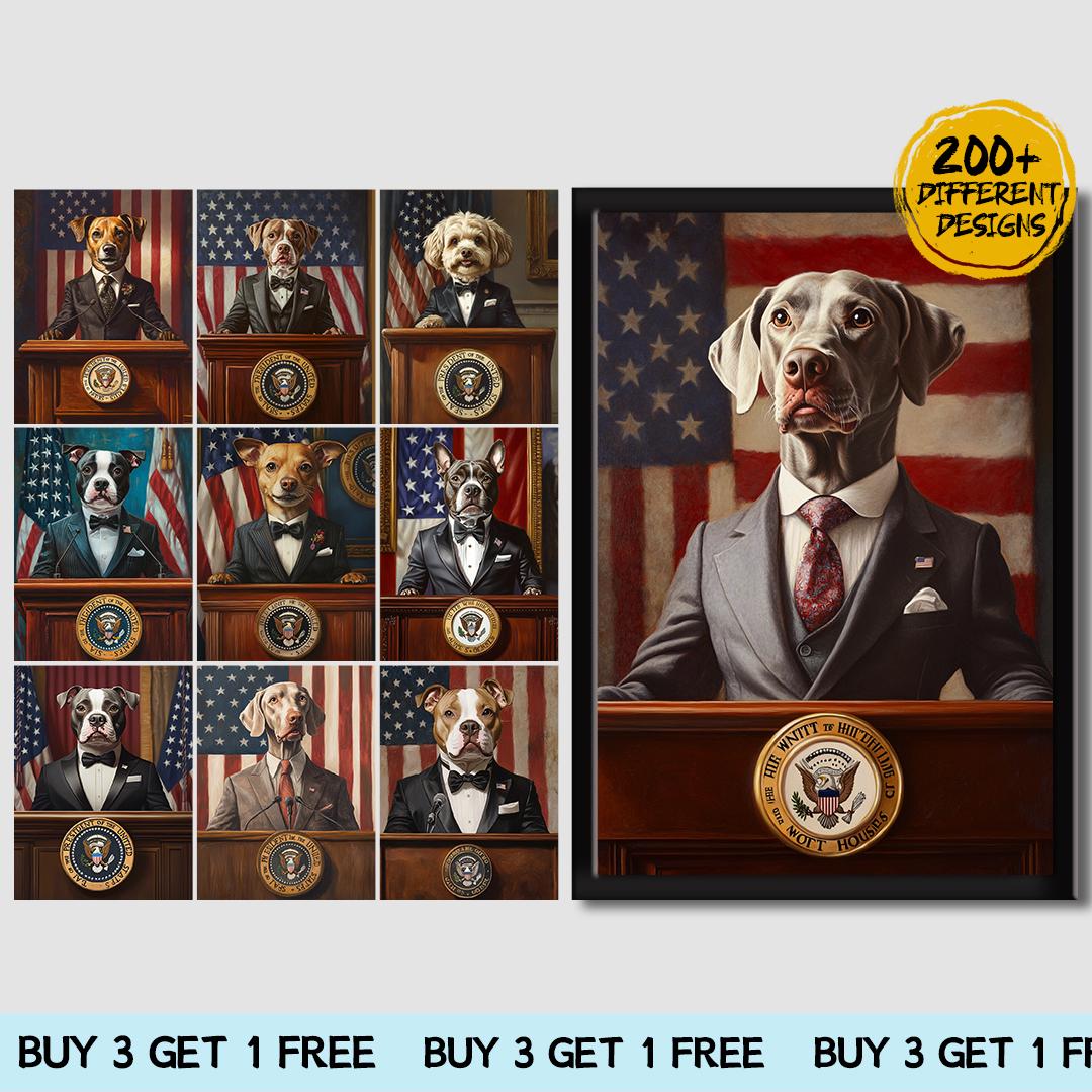 Custom Pet Portrait – Elegant Suit & Tie Dog Art | Formal Wear Digital Download