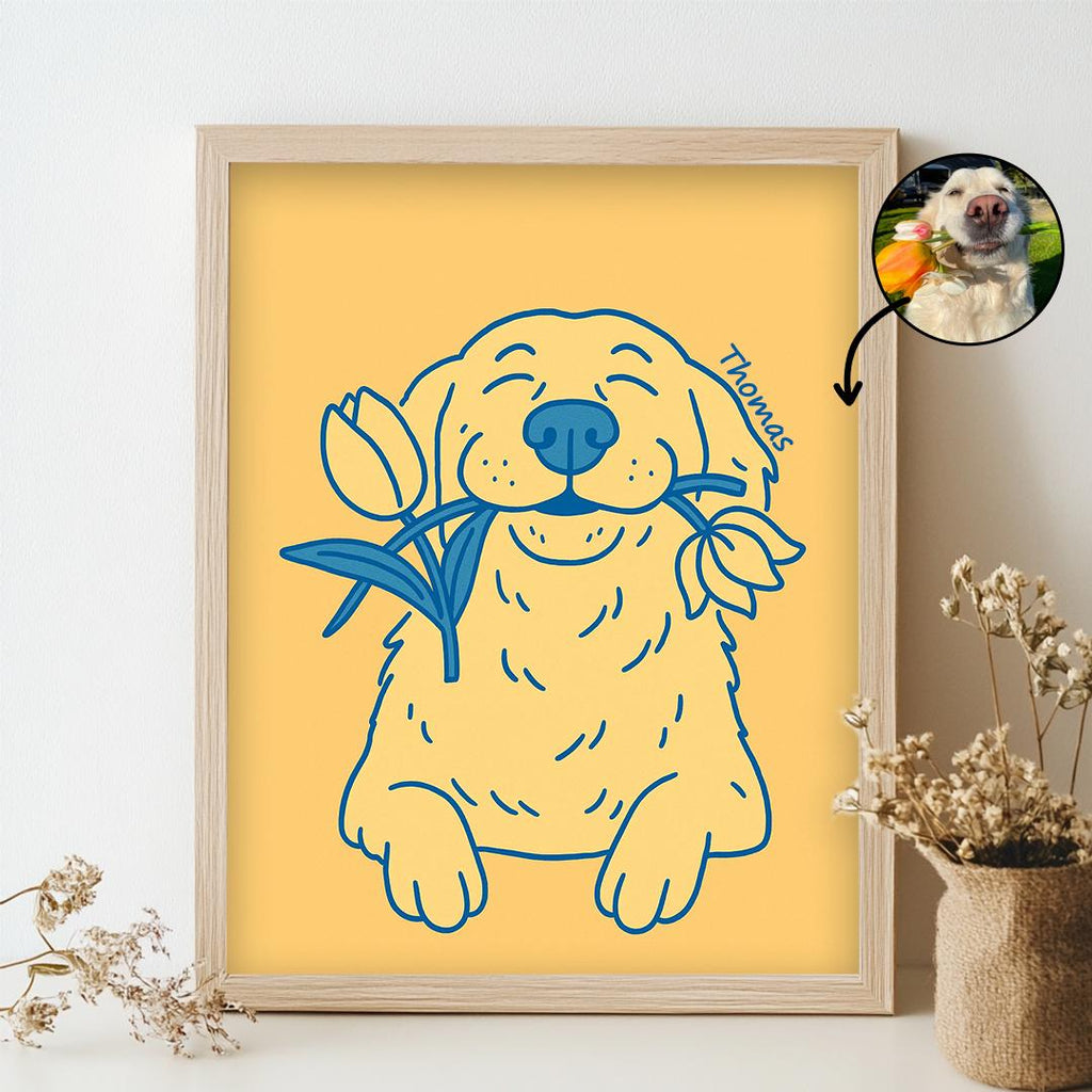 Custom Pet Portrait – Funny Badly Drawn Style | Quirky Dog Art Digital Download