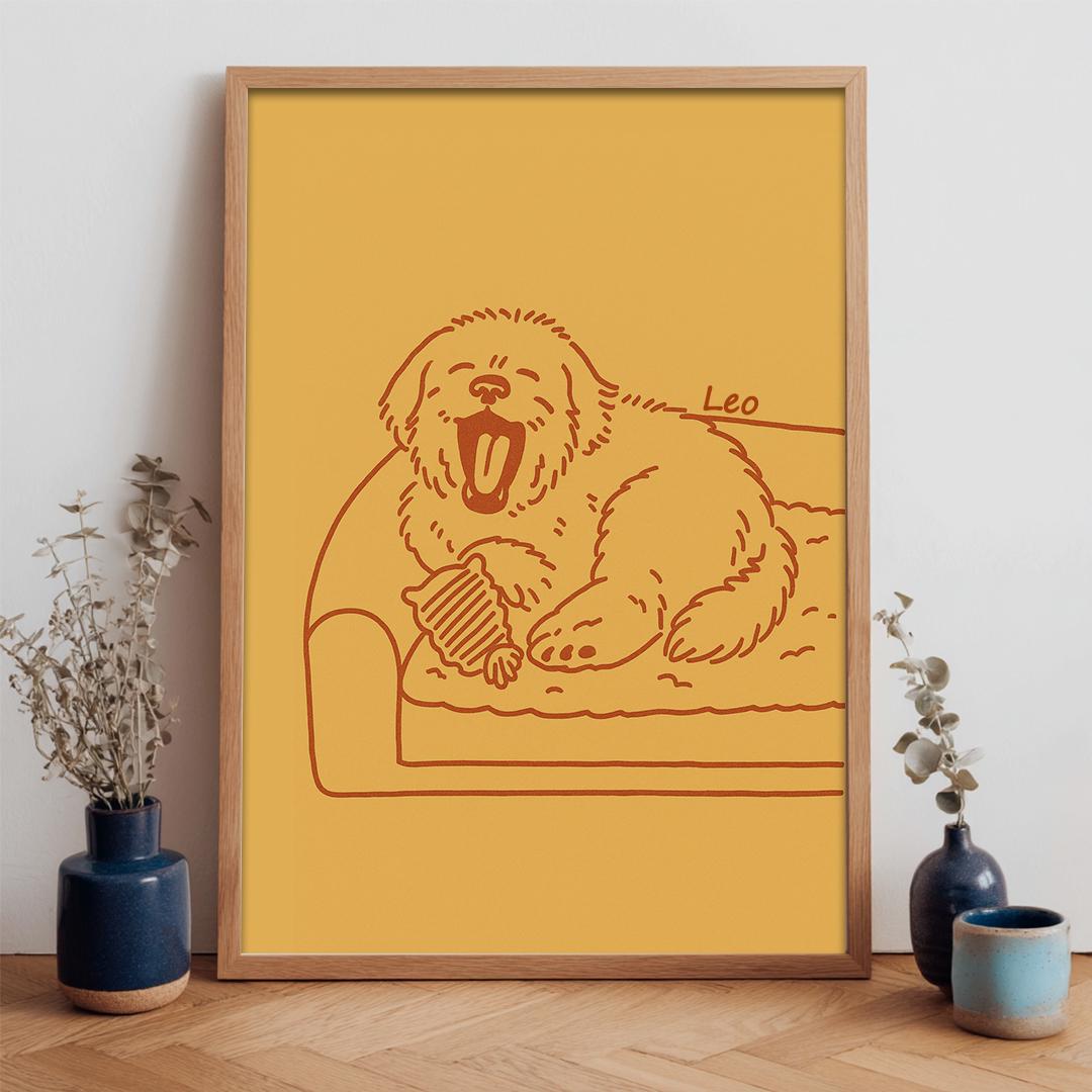 Custom Pet Portrait – Funny Badly Drawn Style | Quirky Dog Art Digital Download